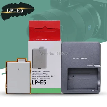 1 adet 7.4 V 1080mAh LP-E5 LPE5 LP E5 Kamera Pil İçin Dayanıklı EOS EOS Rebel XS Rebel T1i Rebel XSi + dijital kamera LC-E5E şarj cihazı