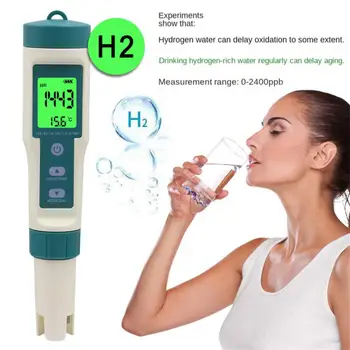 1 ADET 8 İN 1 Dijital Su Kalitesi PH test kalemi TDS / EC / PH / ORP Sıcaklık Ölçer Analiz Cihazları Hidrojen açısından zengin İçme suyu test cihazı