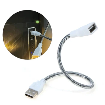 1 ADET Evrensel Şekilli Erkek Ve Dişi Kafa Esnek USB kablosu Metal Hortum Güç Geçerlidir Uzatma Kablosu Dizüstü PC İçin Fan Adaptörü