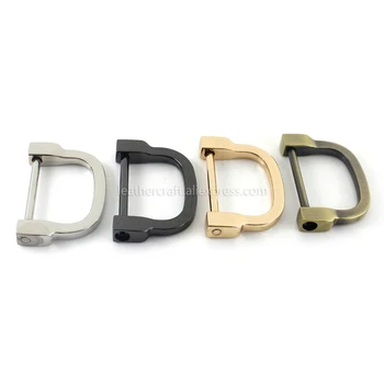 1 x Metal 2 Boyutları D - ring kelepçe Toka Anahtarlık Halka Kanca vidalı pim ortak Bağlayıcı Çanta Askısı Toka Leathercraft Parçaları
