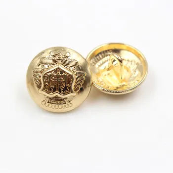 10 adet / grup Retro Tarzı metal düğme Altın giyim kazak ceket dekorasyon gömlek düğmeleri aksesuarları DIY JS-0243