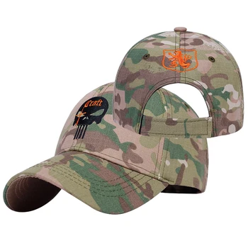 2020 yeni Erkek Kadın koşu kepi Şapka Askeri Meraklıları Amerikan Punisher SEAL Team Pamuk Şapka Ayarlanabilir Snapback beyzbol şapkası
