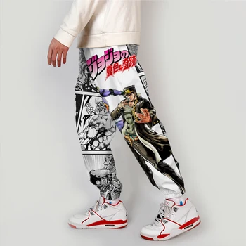 2021 Jojo Tuhaf Macera Jogger Erkekler Streetwear İlkbahar Sonbahar Sweatpants Anime Rahat Eşofman Erkekler Harajuku moda pantolon