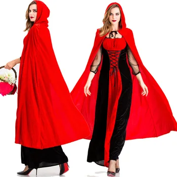 2021 Yeni Cadılar Bayramı Vampir Üniforma Yeni Küçük Kırmızı Başlıklı kız Kostüm Kale Kraliçe Kostüm Yetişkin Cosplay Kostüm