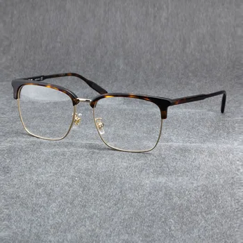2022 YENİ Geldi Almanya Marka Vintage Gözlük Yarım jant Reçete Gözlük Erkekler Kadınlar İçin Asetat Gözlük Çerçeveleri MB0199
