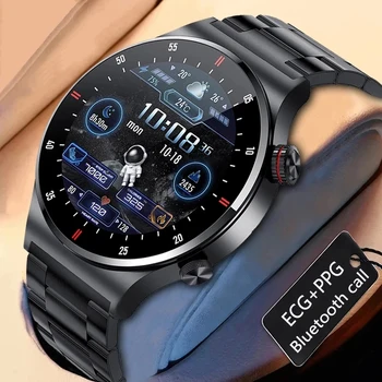 2023 Yeni Bluetooth Çağrı Akıllı izle Erkekler Spor Spor İzci Su Geçirmez Smartwatch Büyük HD ekran için huawei Xiaomi telefon + kutu