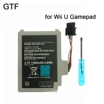 3.7 V 1500mAh Pil Paketi için Değiştirin Nintendo Wii U Wii-U Wii U Denetleyici Joystick Gamepad Şarj Edilebilir Lityum Piller