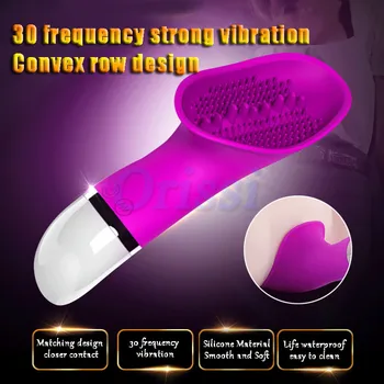 30 Hız Dil Klitoris Stimülatörü Vibratör Silikon Oral Vibratör Masturbator Kadınlar için Yetişkin Seks Oyuncakları G-spot Meme Enayi