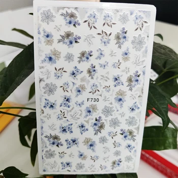 3D Tırnak Sticker Bitki Hattı Çiçek Küçük Çiçek Çıkartmalar Çivi için Kendinden Yapışkanlı Tasarım Çıkartmalar Manikür Tırnak Sanat Dekorasyon