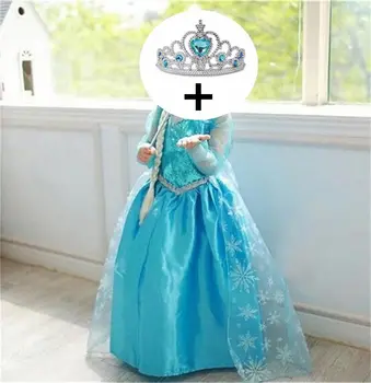 4-10y Bebek Kız Prenses Elbise Kız Giyim Seti Cosplay Kostüm + Kafa Bandı Fantezi Cadılar Bayramı Noel Partisi Elbiseler