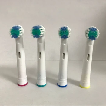 4 adet Elektrikli Diş Fırçası Fırça Kafası Döner Yedek DuPont Saç Fırçası Kafa Dayanıklı Taşınabilir Seyahat Yetişkin diş fırçası başı