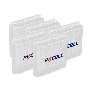 5 ADET PKCELL Tutucu Kılıf Plastik Taşınabilir Kutu AA AAA Şarj Edilebilir / Birincil Pil