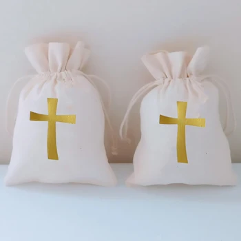 5 adet Çapraz şeker hediye keseleri Vaftiz Vaftiz kilise düğün İlk 1st Communion doğum günü bebek duş Erkek kız dekorasyon favor