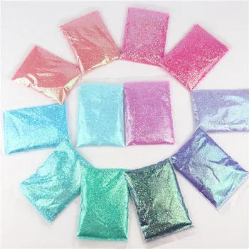 50 g / torba 3D Karışık Nail Art Glitter Toz Pul Moda Renkli Tırnak Gevreği Sticker DIY Kaydırıcılar Toz Çivi Accesorios