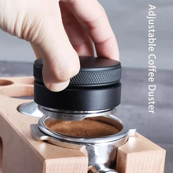 51/53 / 58mm Paslanmaz Çelik Kahve Sabotaj Espresso Kahve Distribütörü Leveler Aracı Coffeeware Portafilter Açılı Eğimli