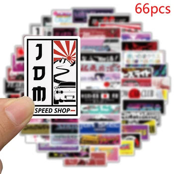 66 adet Japonya JMD Kişilik Graffiti Çıkartmalar DIY Dizüstü Bavul Sticker Çıkartmaları
