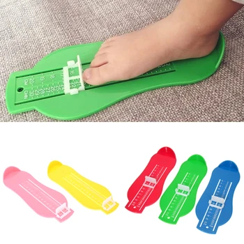 7 Renk Çocuk Bebek Ayak Ölçü Göstergesi Ayakkabı Ölçüm Cetvel Araç Mevcut ABS Bebek Araba Ayarlanabilir Aralık 0-20cm boyutu Boyutu 