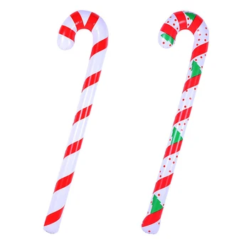 90/120cm Şişme Noel baston şeker Balonlar Noel Ağacı Süsler Noel Süslemeleri Ev için Navidad Yeni Yıl