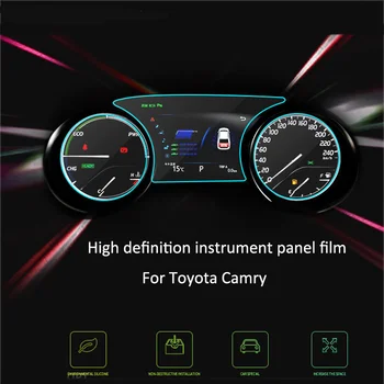 Araç Gösterge Paneli koruyucu film Parmak İzi Geçirmez İç koruyucu film İç Toyota Camry 2018 2019 2020 İçin