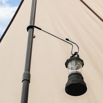 Açık çadır direği Lamba Tutucu Kanca Ağaç Dalı Kanca Avcılık Fener Askı Paslanmaz Çelik Kamp Taşınabilir Kamp Aksesuarları