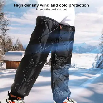 Bacak Çorapları 1 Çift Güvenilir Polar Astar Geniş Uygulama Sıcak Diz Bacak Kollu Fermuarlı Motosiklet için