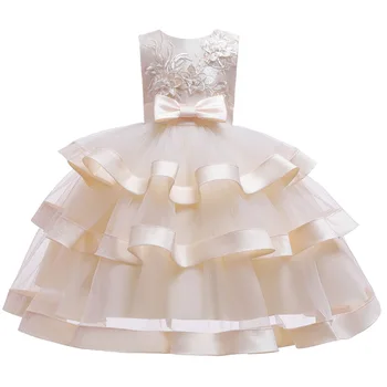 Bebek Kız Çiçek Tutu Noel Elbise Yürüyor Çocuk Zarif Prenses Düğün Parti Elbiseler Çocuk Doğum Günü Giysileri Vestidos