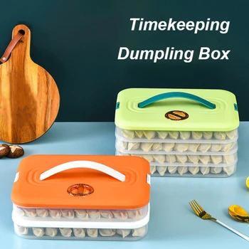 Buzdolabı Gıda saklama kutusu Çok Katmanlı İstiflenebilir mutfak düzenleyici Taze kapaklı kutu Köfte Sebze saklama kutusu D