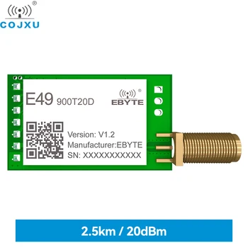 COJXU Kablosuz Veri İletim Modülü E49-900T20D UART 20dBm 2.5 km SMD ISM IoT 868 MHz-915 MHz IPEX / Damga Delik Kablosuz Modülü