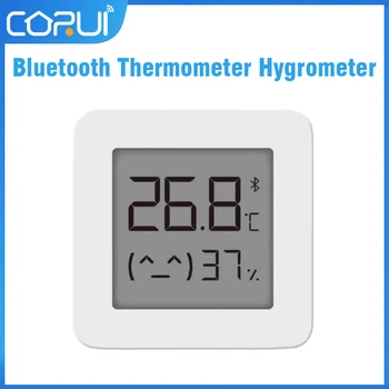 CoRuı akıllı Bluetooth Termometre 2 Kablosuz Akıllı Elektrikli Dijital LCD Ekran Sıcaklık Nem Sensörü ile Çalışmak Mijia APP