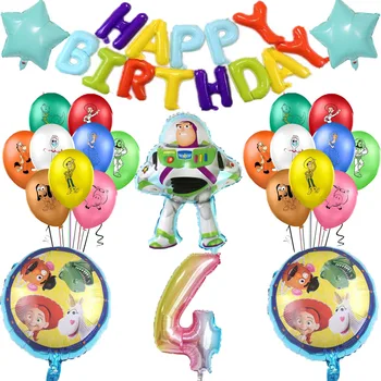 Disney Oyuncak Hikayesi Folyo Balonlar Doğum Günü Partisi Süslemeleri Malzemeleri Alüminyum Folyo Balonlar Çocuk Favor Hediyeler Bebek Duş parti