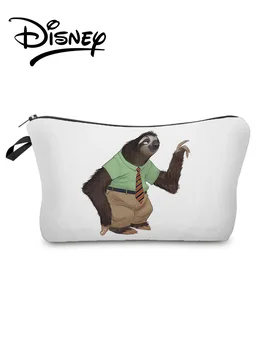Disney Zootropolis Kozmetik Çantaları Karikatür Tembel Hayvan saklama çantası Seyahat Taşınabilir Makyaj Çantası Çocuk Kalem Kutusu Küçük hediye çantası