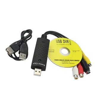 Easiercap USB 2.0 Kolay Kap Video Adaptörü 4 Kanal TV DVD VHS Ekran Kartı Windows 2000 / XP/7 / 10 Vista Yakalama Sürücü Ücretsiz