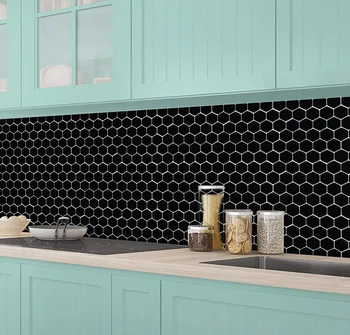 Ev Dekorasyon Mermer Tuğla Çıkartmaları 3d Kendinden Yapışkanlı Mozaik Duvar Sticker duvar karoları Kalın 1.2 mm Duvar Kağıdı Mutfak Banyo için