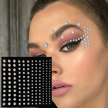 Göz Mücevherleri Geçici Dövmeler Kadınlar Yüz Makyaj Gözyaşları Kristaller Sahte Taşlar Çıkartmalar Glitter Bindi Nokta Kristaller Parti Dekorasyon DIY