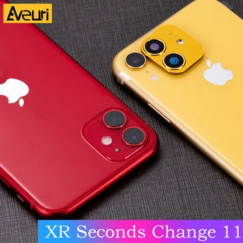 Iphone X XS XR Saniye Değişimi 11 Pro Lens Sticker iPhone 11 Pro MAX Lüks Alüminyum Koruyucu Kapak Kamera Koruyucu
