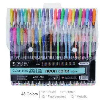 Jel Kalem Seti Çizim Boyama Renkli Glitter resim kalemi Kalemler Okul Öğrenci Ofis Yazma Kırtasiye Hediyeler Malzemeleri