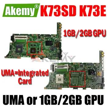 K73SD K73E Laptop Anakart UMA veya 1 GB/2 GB GPU for ASUS K73SD K73S K73E X73E K73SJ K73SV K73SM Orijinal Anakart