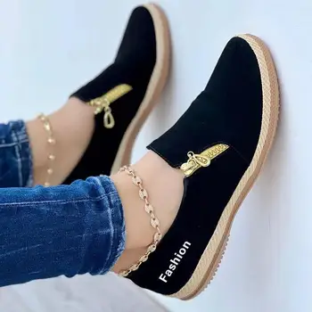 Kadın Fermuar Sneakers 2022 Yeni Yaz Moda Katı Pu Deri Rahat vulkanize ayakkabı Bayanlar kanvas ayakkabılar Zapatos De Mujer