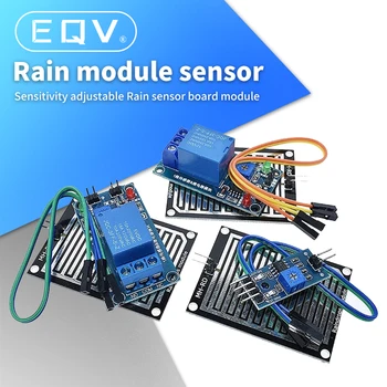 Kar Yağmur Damlaları Algılama Sensörü Modülü Yağmur Hava Modülü Nem Arduino İçin Röle Kontrol Modülü Yağmur suyu sensörü modülü
