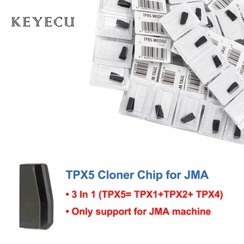 Keyecu 3 in 1 TPX5 Karbon Çip JMA Seramik Çip Transponder Cloner Çip, TPX5 = TPX1(4C) + TPX2 (4D) + TPX4(46)