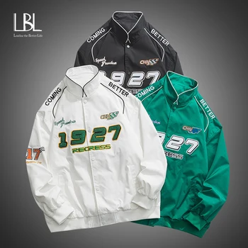 LBL erkek Kargo Jaeket Çok cep Trend Beyzbol Ceket Streetwear erkek giyim 2022 Sonbahar ve Kış İş Bombacı Ceket