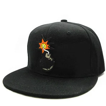 LDSLYJR Karikatür bomba nakış pamuklu beyzbol şapkası hip-hop şapka Ayarlanabilir Snapback Şapka erkekler ve kadınlar için 283