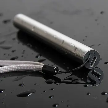 LED el feneri Cep Mini ışık Taktik ışıklı anahtarlık USB bellek Taşınabilir Lamba Şarj Edilebilir Su Geçirmez Araçları Açık Torch S8K9