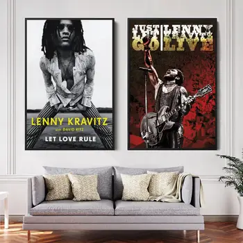 lenny kravitz Şarkıcı Dekoratif Tuval Posterler Odası Bar Cafe Dekor Hediye Baskı Sanat Duvar Resimleri