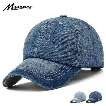 Marka Denim beyzbol şapkası Bahar Sonbahar Rahat Sanpback Şapka Erkekler Ve Kadınlar İçin Açık Spor Kemik Gorras Genç Şapka Baba Kapaklar