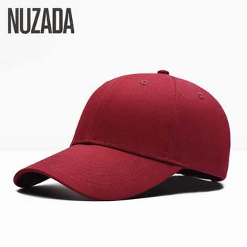 Marka NUZADA Yeni Basit Klasik Erkek Kadın Beyzbol Şapkası Kemik 6 Renkler İlkbahar Yaz Sonbahar Kapaklar Pamuk Ayarlanabilir Snapback Şapka
