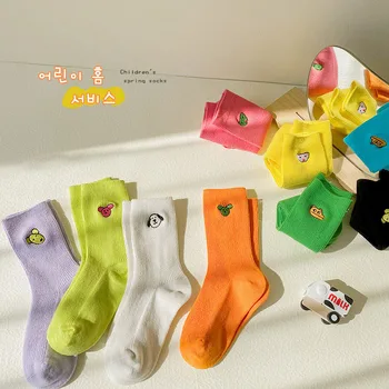 MILANCEL 2022 Bahar Yeni Çocuk Çorap Sevimli Hayvan Kız Çorap Pamuk Rahat Erkek Çorap Koreli Çocuk Çorap