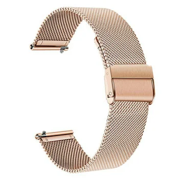Milanese Kayış Fosil Gen 4 Q Girişim HR / Gen 3 Q Girişim Smartwatch 18mm Metal bilek bandı LG izle tarzı çelik bant