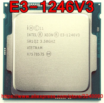 Orijinal Intel CPU Xeon E3-1246V3 İşlemci 3.50 GHz 8 M 84 W Dört Çekirdekli E3 1246V3 LGA1150 ücretsiz kargo E3 1246 V3 E3-1246 V3