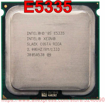 Orijinal Intel CPU Xeon E5335 İşlemci 2.00 GHz/8 M / 1333 MHz Dört Çekirdekli Soket 771 ücretsiz kargo hızlı gemi